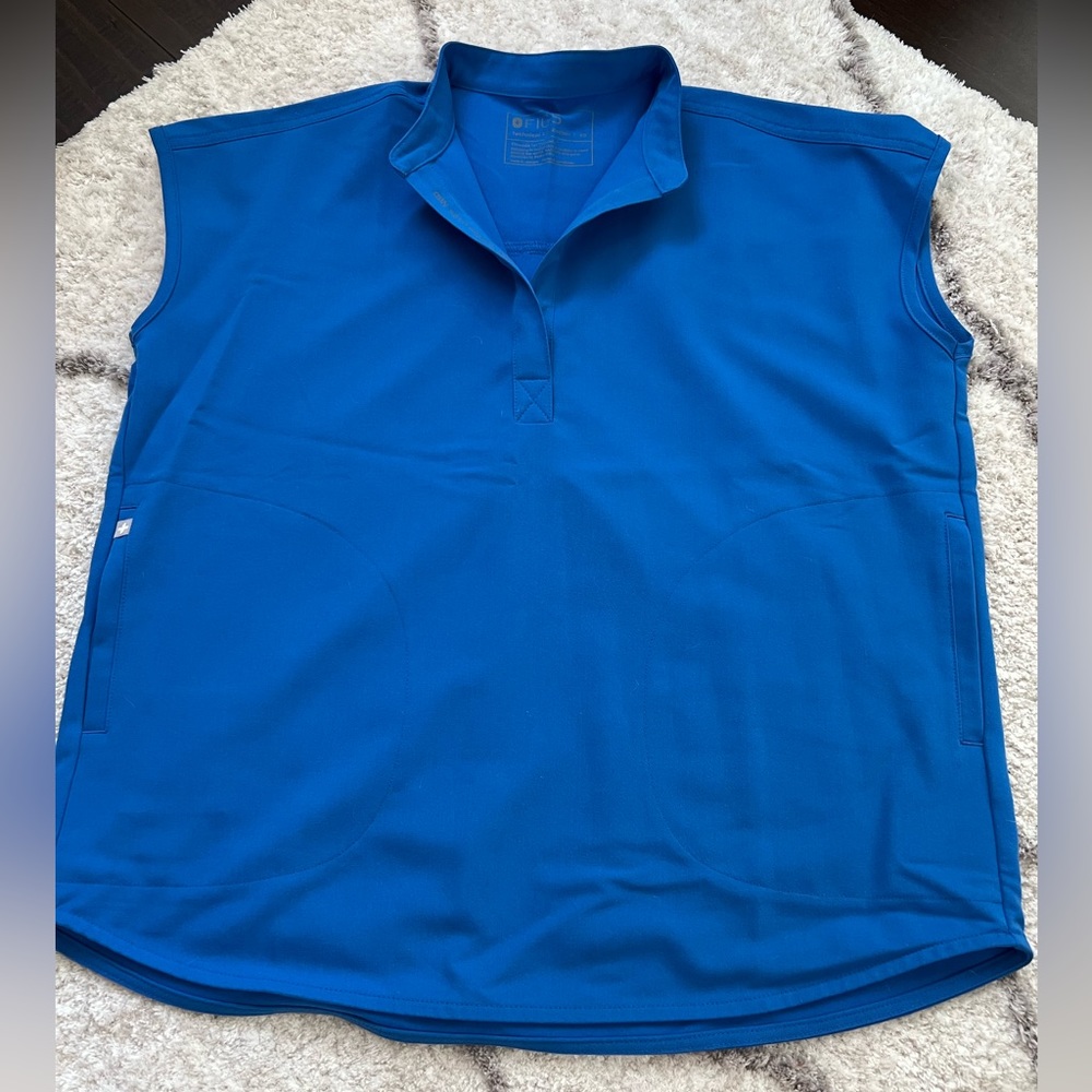 Oversized Royal Blue Scrub Top~ Figs